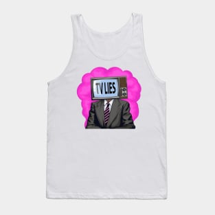 Tv lies. World conspiracy. Tank Top